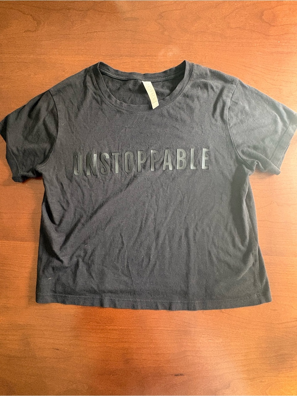 Athleta Small Black Cropped Tee